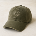 Olive personalized pet portrait embroidered baseball cap