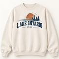 Lake Ontario EST. 1656 Vintage Unisex Sweatshirt — Ivory — front view