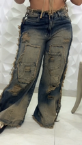 Women's Vintage Distressed Ripped Jeans
