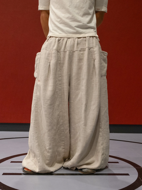 Flax Pleated Wide Leg Pants