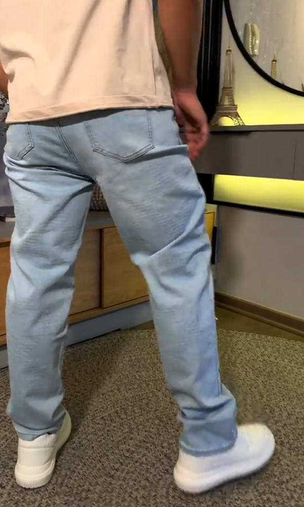 Men's Stylish Rhinestone Denim Jeans