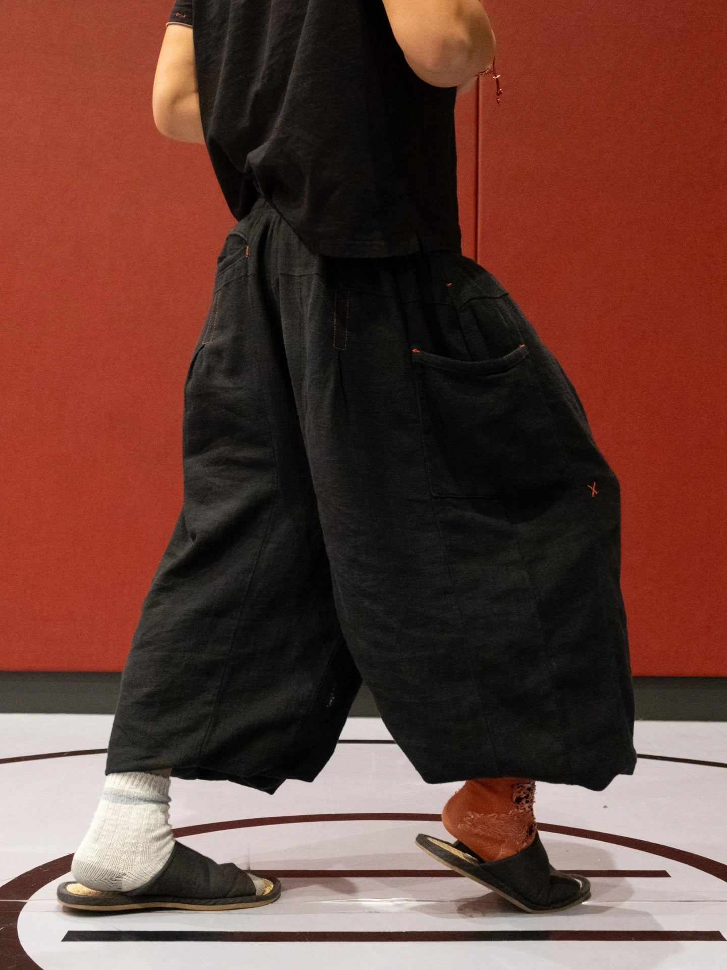 Flax Pleated Wide Leg Pants