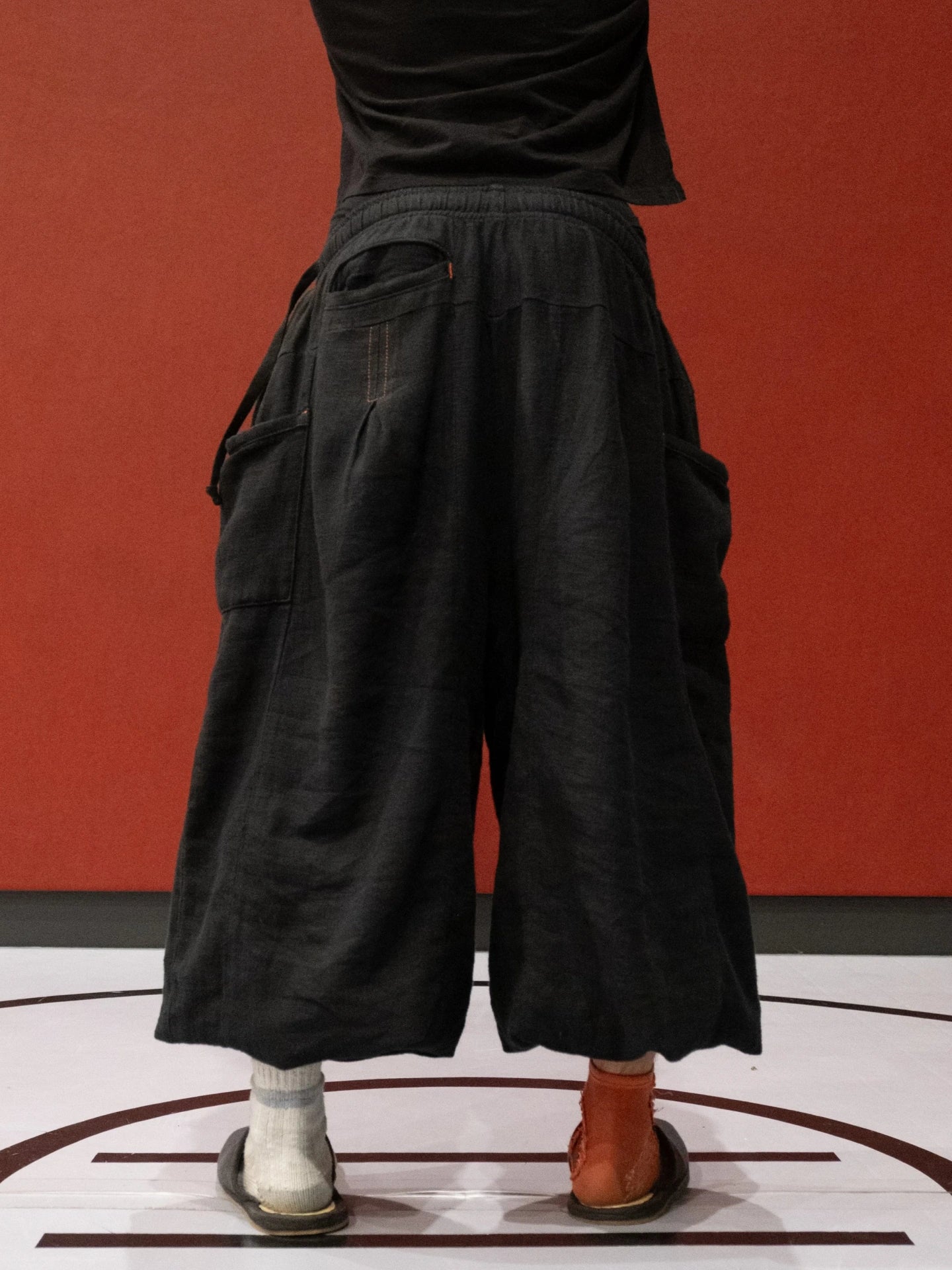 Flax Pleated Wide Leg Pants