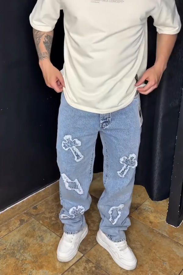 Retro Casual Baggy Jeans