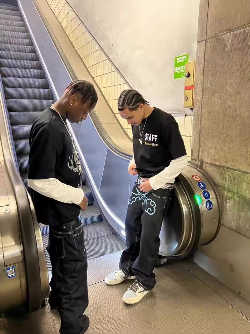 Men's Stylish Punk Straight Jeans