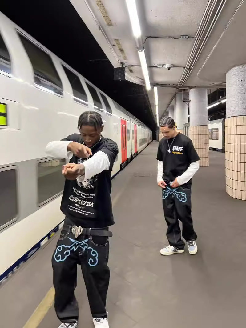 Men's Stylish Punk Straight Jeans