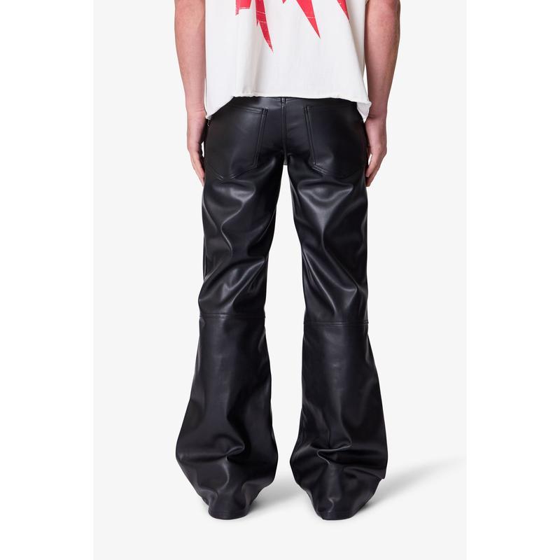Leather Flare Pants