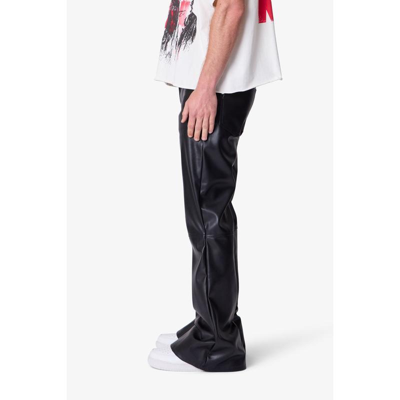 Leather Flare Pants
