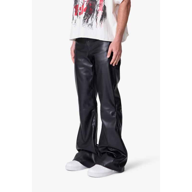 Leather Flare Pants