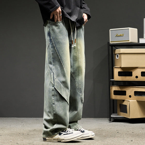 Men's Loose Cargo Jeans