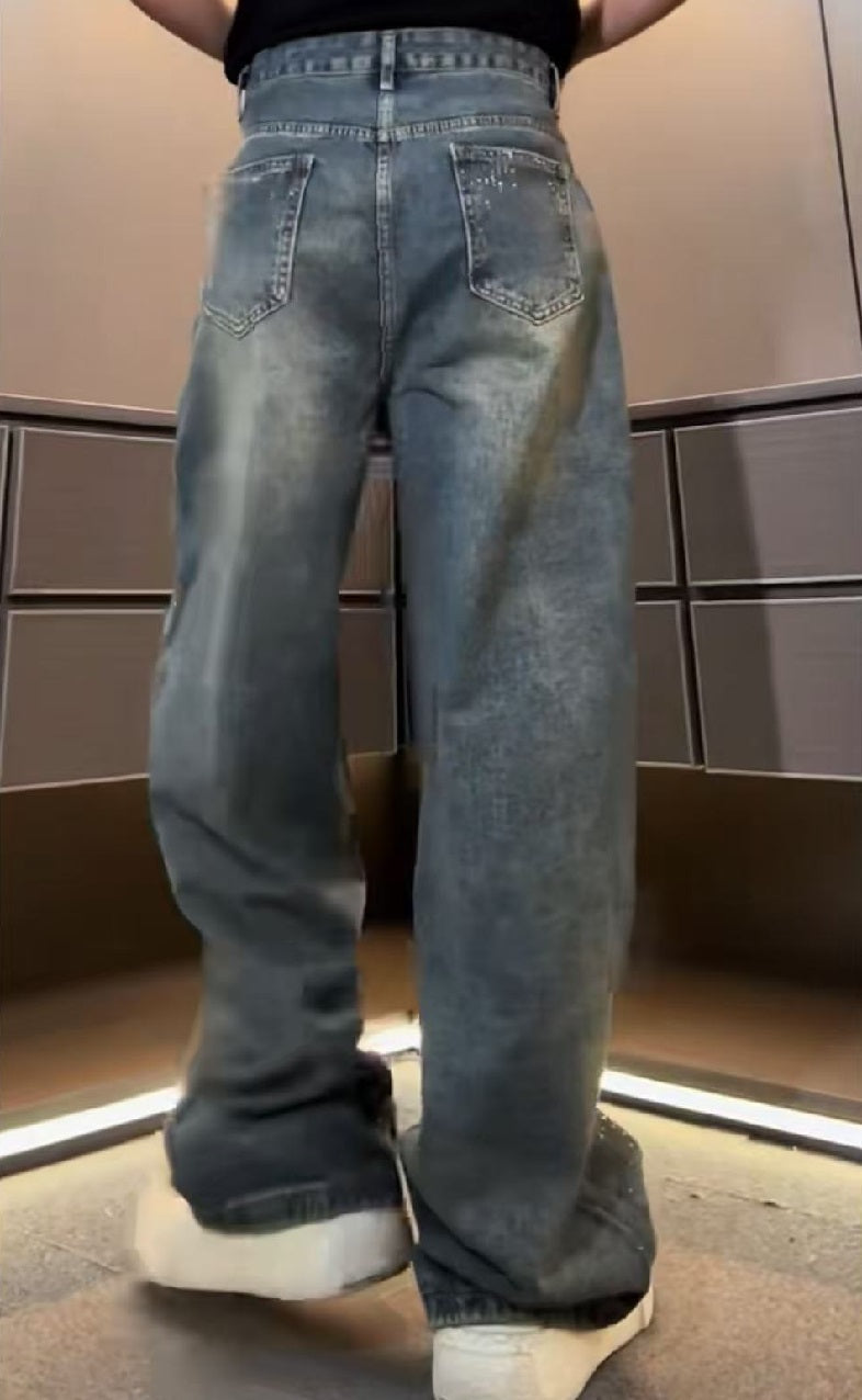 Men's Shiny Diamond Jeans