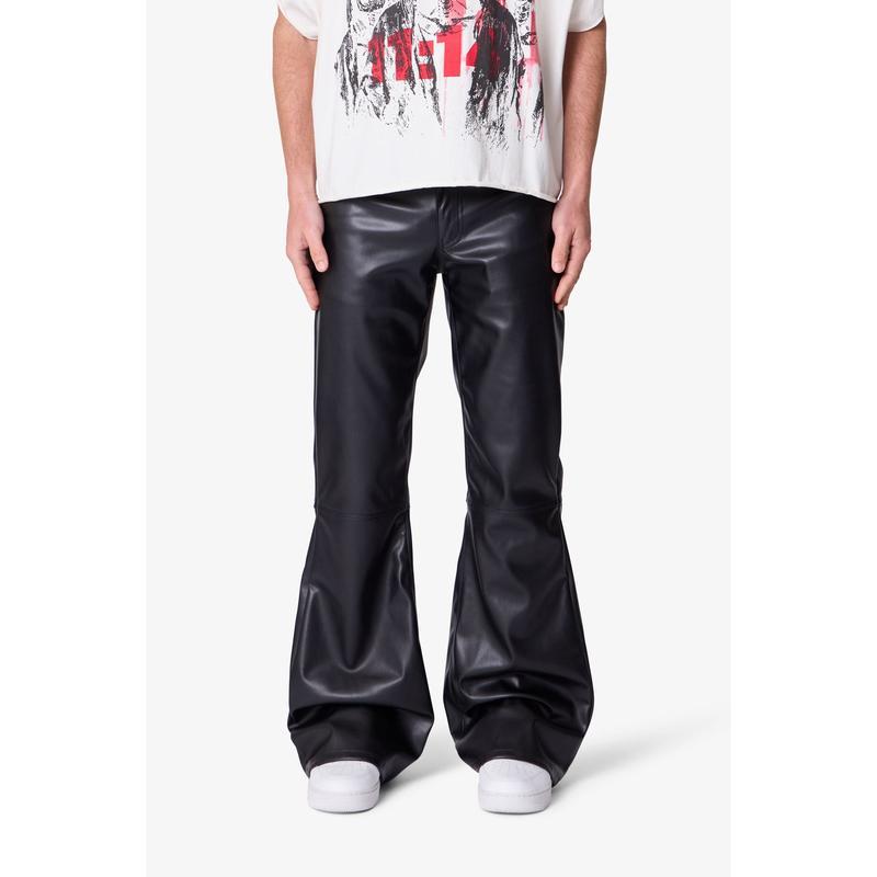Leather Flare Pants